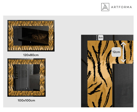 Decoratiune oglinda cu LED moderna - Midnight Mirage #2