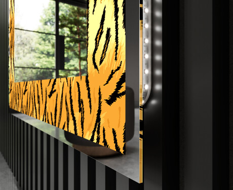 Decoratiune oglinda cu LED moderna - Midnight Mirage #3