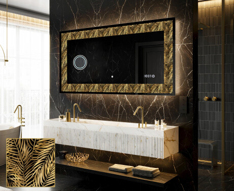 Decoratiune oglinda cu LED moderna - Tropical Paradise