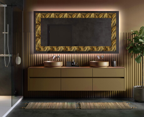 Decoratiune oglinda cu LED moderna - Tropical Paradise #5