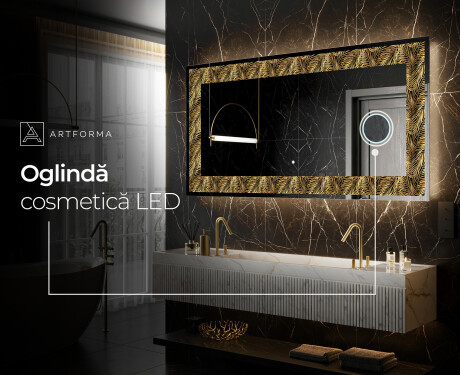 Decoratiune oglinda cu LED moderna - Tropical Paradise #7