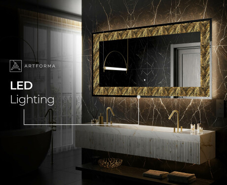 Decoratiune oglinda cu LED moderna - Tropical Paradise #8