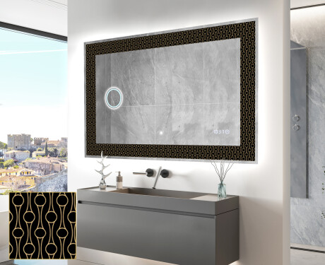 Decoratiune oglinda cu LED moderna - Nordic Charm