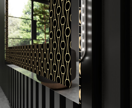 Decoratiune oglinda cu LED moderna - Nordic Charm #3