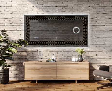 Decoratiune oglinda cu LED moderna - Nordic Charm #5