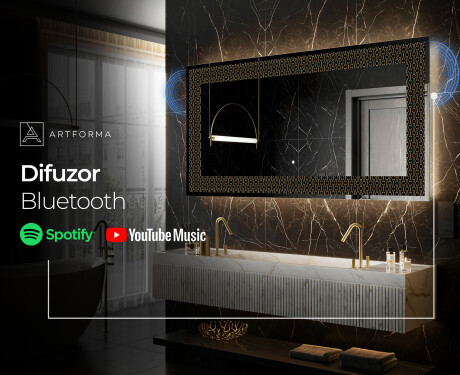 Decoratiune oglinda cu LED moderna - Nordic Charm #7