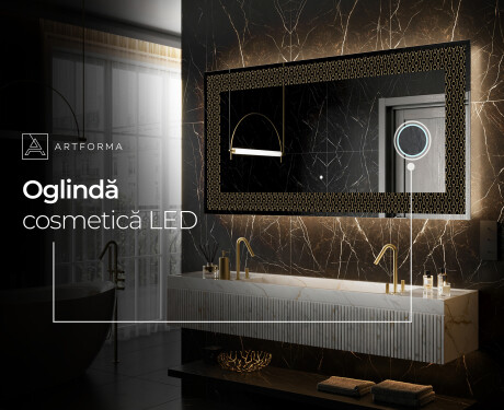Decoratiune oglinda cu LED moderna - Nordic Charm #8