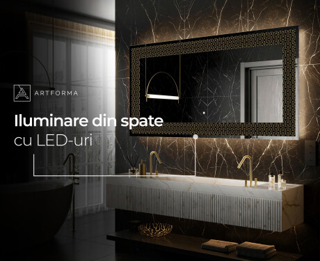 Decoratiune oglinda cu LED moderna - Nordic Charm #9
