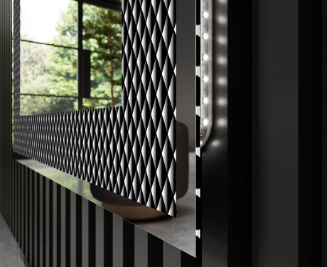 Decoratiune oglinda cu LED moderna - Modern Masterpiece #3