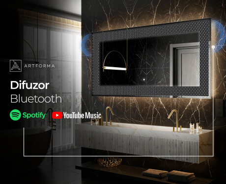Decoratiune oglinda cu LED moderna - Modern Masterpiece #7