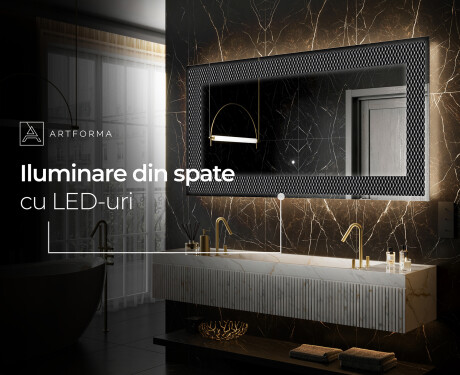 Decoratiune oglinda cu LED moderna - Modern Masterpiece #9