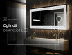 Decoratiune oglinda cu LED moderna - Marble Uplift #7