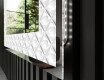 Decoratiune oglinda cu LED moderna - Marble Uplift #3