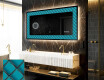 Decoratiune oglinda cu LED moderna - Blue Harmonies