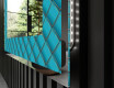 Decoratiune oglinda cu LED moderna - Blue Harmonies #3
