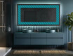 Decoratiune oglinda cu LED moderna - Blue Harmonies #5