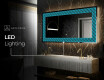 Decoratiune oglinda cu LED moderna - Blue Harmonies #6