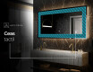 Decoratiune oglinda cu LED moderna - Blue Harmonies #8