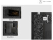 Decoratiune oglinda cu LED moderna - Dark Elegance #2