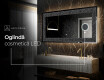 Decoratiune oglinda cu LED moderna - Dark Elegance #9