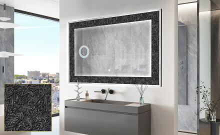 Decoratiune oglinda cu LED moderna - Dark Elegance