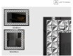 Decoratiune oglinda cu LED moderna - Pearlous Dance #3