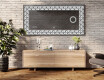 Decoratiune oglinda cu LED moderna - Pearlous Dance #5