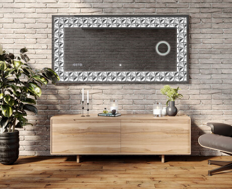 Decoratiune oglinda cu LED moderna - Pearlous Dance #5