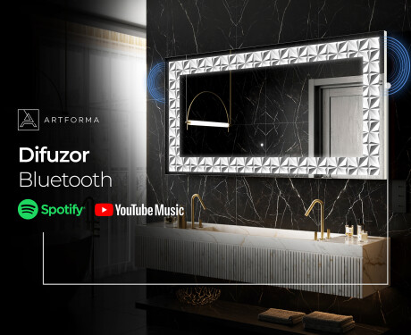 Decoratiune oglinda cu LED moderna - Pearlous Dance #6