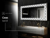 Decoratiune oglinda cu LED moderna - Pearlous Dance #8