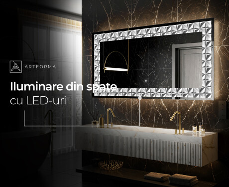Decoratiune oglinda cu LED moderna - Pearlous Dance #9