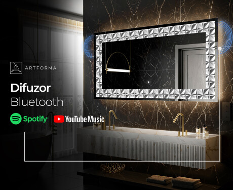 Decoratiune oglinda cu LED moderna - Pearlous Dance #7