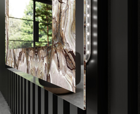 Decoratiune oglinda cu LED moderna - Desert Wonders #3