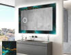 Decoratiune oglinda cu LED moderna - Spiraling vortex
