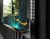 Decoratiune oglinda cu LED moderna - Spiraling vortex #3