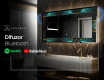 Decoratiune oglinda cu LED moderna - Spiraling vortex #7