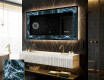 Decoratiune oglinda cu LED moderna - Oceanic Madness
