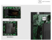Decoratiune oglinda cu LED moderna - Malachite Magic #2