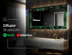 Decoratiune oglinda cu LED moderna - Malachite Magic #7