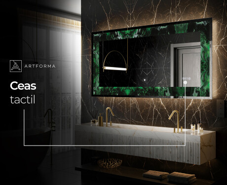 Decoratiune oglinda cu LED moderna - Malachite Magic #8