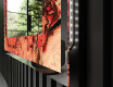 Decoratiune oglinda cu LED moderna - Fiery Reflections #3