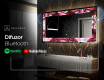 Decoratiune oglinda cu LED moderna - Ruby Rhythms #7