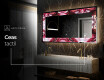 Decoratiune oglinda cu LED moderna - Ruby Rhythms #8