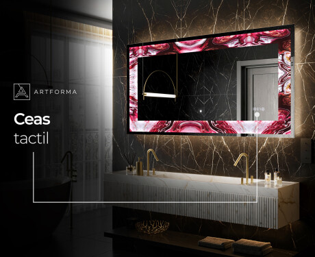 Decoratiune oglinda cu LED moderna - Ruby Rhythms #8