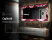 Decoratiune oglinda cu LED moderna - Ruby Rhythms #9