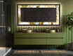 Decoratiune oglinda cu LED moderna - Golden Streaks #5