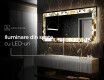 Decoratiune oglinda cu LED moderna - Golden Streaks #6