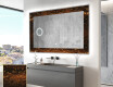 Decoratiune oglinda cu LED moderna - Amber Shell