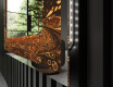 Decoratiune oglinda cu LED moderna - Amber Shell #3