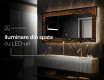 Decoratiune oglinda cu LED moderna - Amber Shell #6